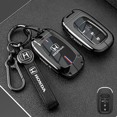 Specialized Honda Crv Key Car key bag - vinyl-honda-c-model-4-button-xuanwu-black-rope-buckle