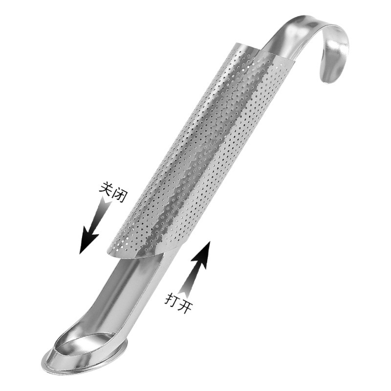 304 colador de té montado en la oreja Cubo de humo de acero inoxidable mango colador de té conveniente Filtro de té popular fabricante de té
