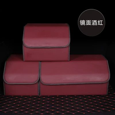 Car storage bag/box — Trunk Storage Box - wine-red-mirror-small-size-303030