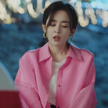 意大利华伦高端衬衣纯色涤棉衬衫布料无弹女衬衣休闲宽松外套