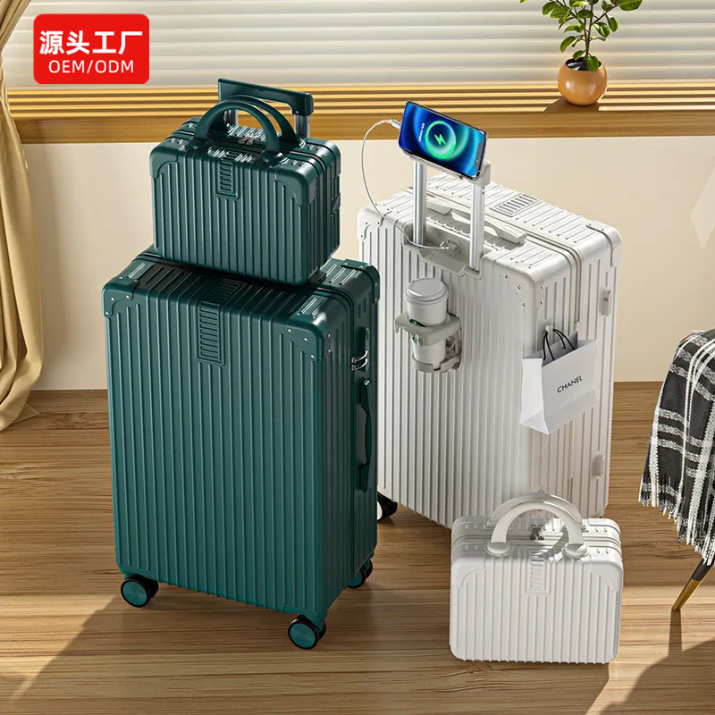 Luggage Case 20 Inch Luggage Case Women's Boarded Case Zipper Password Box Men's 28 Large Capacity Suitcase High Color Value Luggage