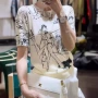 新款小众短袖涂鸦外套