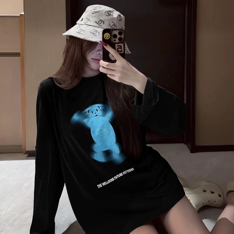 WE11DONE TRACK ニッチトレンドブランド アメリカンメンズ カップル 秋冬 インナー ボトリングシャツ トップス 長袖 Tシャツ|undefined