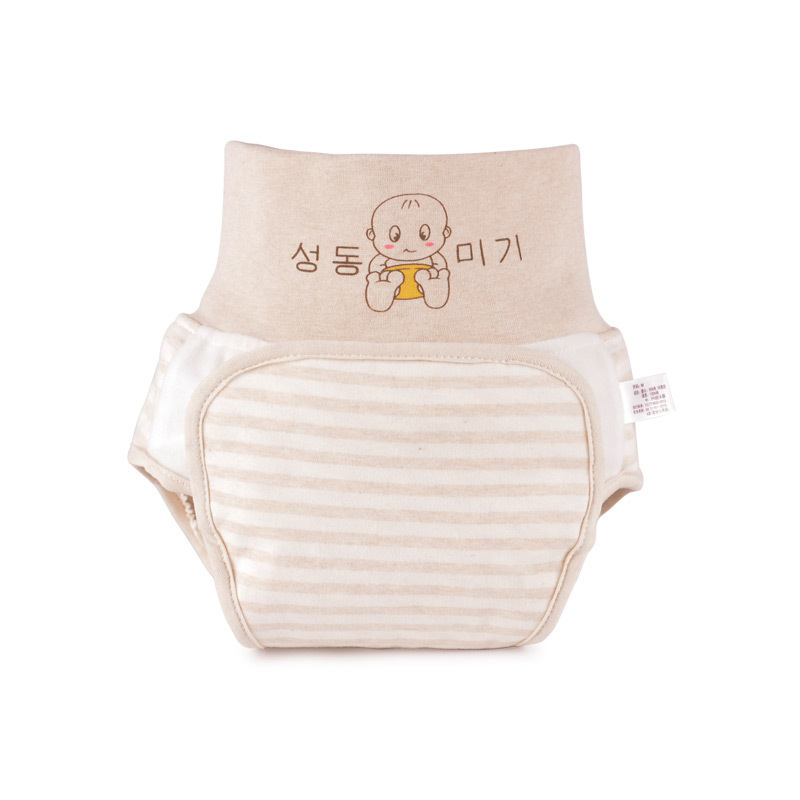 新生児用ハイウエストおむつパンツ、カラフルな綿の防水ミノン固定洗えるポケット、男女兼用、漏れ防止おむつパンツ|undefined