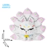 Extra large 30cm snow-white nine-tailed fox + free building block hammer