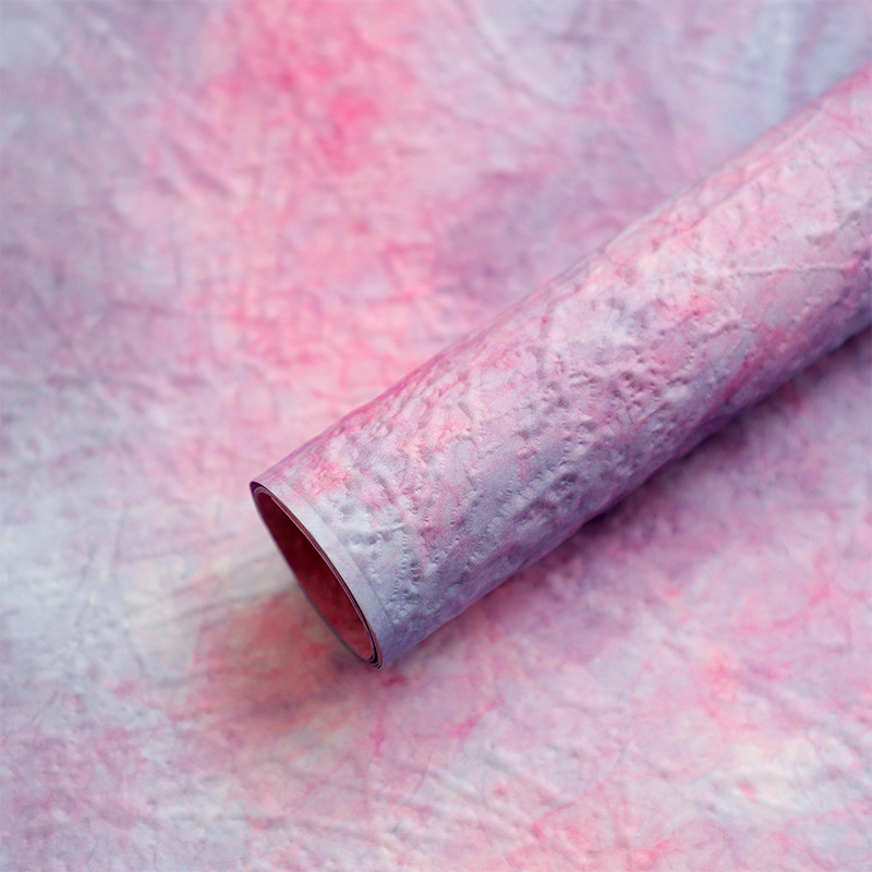 Papel de regalo para flores famoso en Internet, papel artístico con relieve tridimensional, papel de kapok impermeable, materiales de embalaje para arte floral.