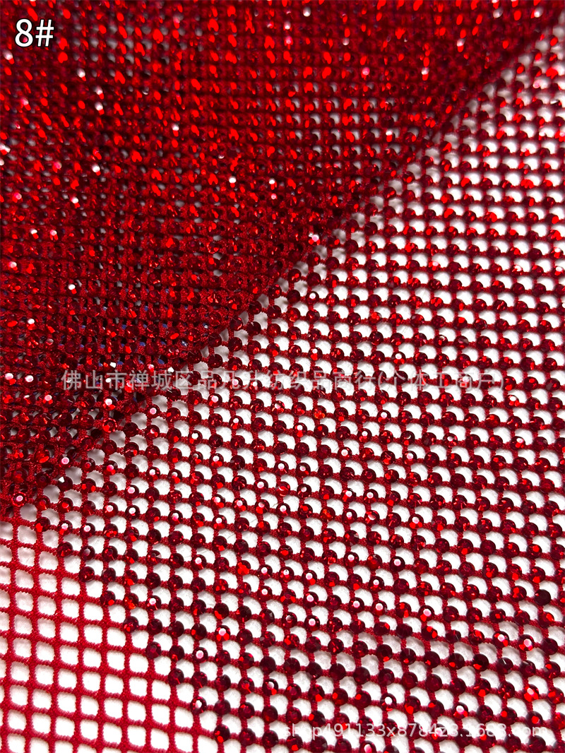 Fábrica de nuevos productos al por mayor Zhongshan 10 imitación de vidrio de diamond tela tela de vestido de baile