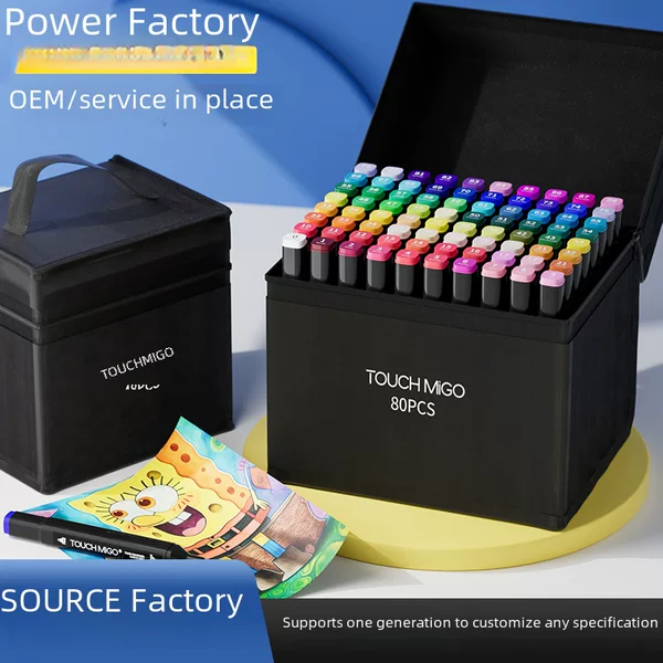 Directly from the Manufacturer: Dual-Tip Oil-Based Marker Set, 48 Colors, 168 Colors, Children's Drawing Pens Wholesale