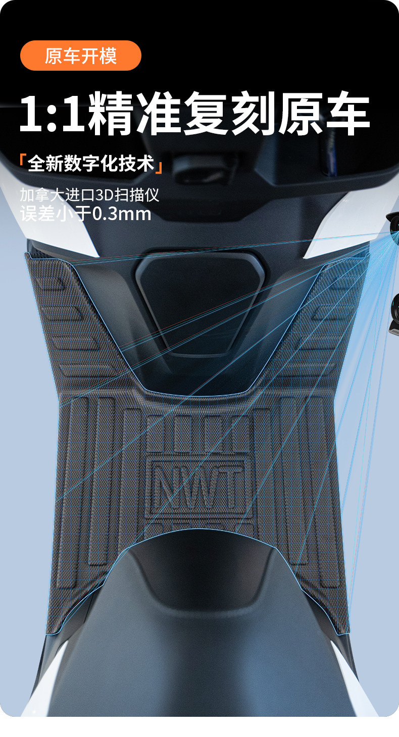 Suitable for Wuyang Honda NWT150 modification parts, scooter foot pads, footrest accessories, and modified crash bars