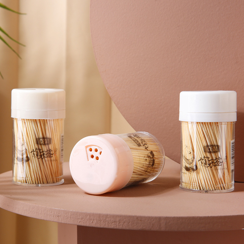 Xiyiou transparent pp packaging toothpicks double-headed bamboo toothpicks hard thin toothpicks bottled toothpicks boxed toothpicks