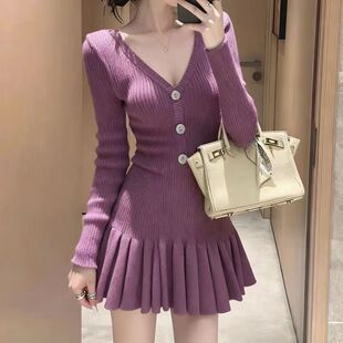 ��ʽ��ɫV�Iᘿ����ȹ�ﶬ����������@��ë��ȹŮ�L���B��ȹ