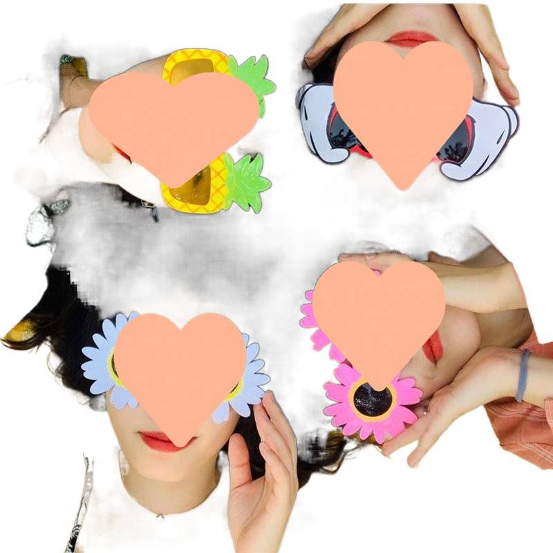 Divertido gafas de sol bodas damas de honor fotos accesorios de boda fiesta de cumpleaños gafas de escultura de arena gafas en línea gafas extrañas