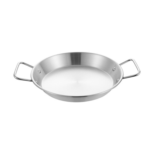Stainless steel seafood platter with dual ears, dry pot plate, Spanish seafood pot, crayfish plate, commercial Korean fried chicken plate