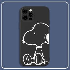 史努比卡通適用蘋果12手機殼iPhone13/14promax硅膠全包15磨砂套