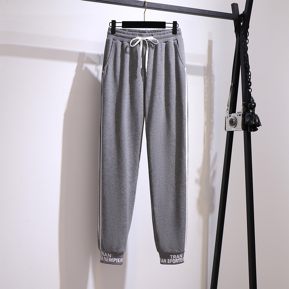 Dameskleding Extra grote maten dames brief vest trui slim sport legging herfst dik meisje mode pak vrouwelijk_voghion.com
