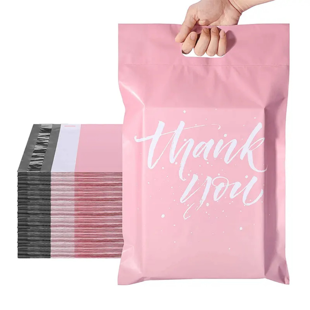 彩色快递袋手提式pe加厚防水服装打包袋物流快递袋子破坏袋批发