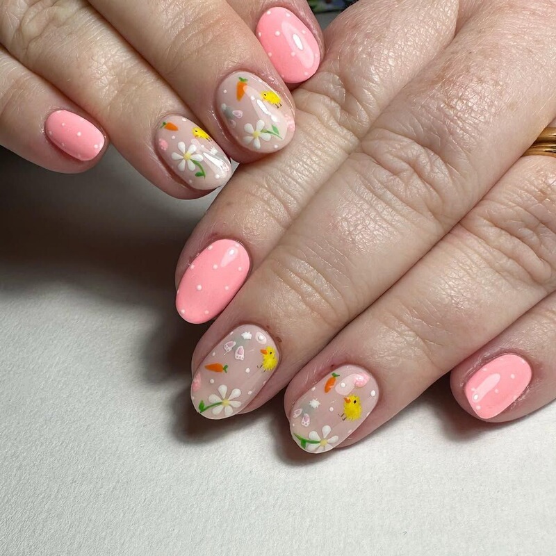 2026 New Retro Chick Flower Easter Nail Art Cute Solid Color Whitening Press-On Fake Nails 2026 New Retro Chick Flower Easter Nail Art Cute Solid Color Whitening Press-On Fake Nails