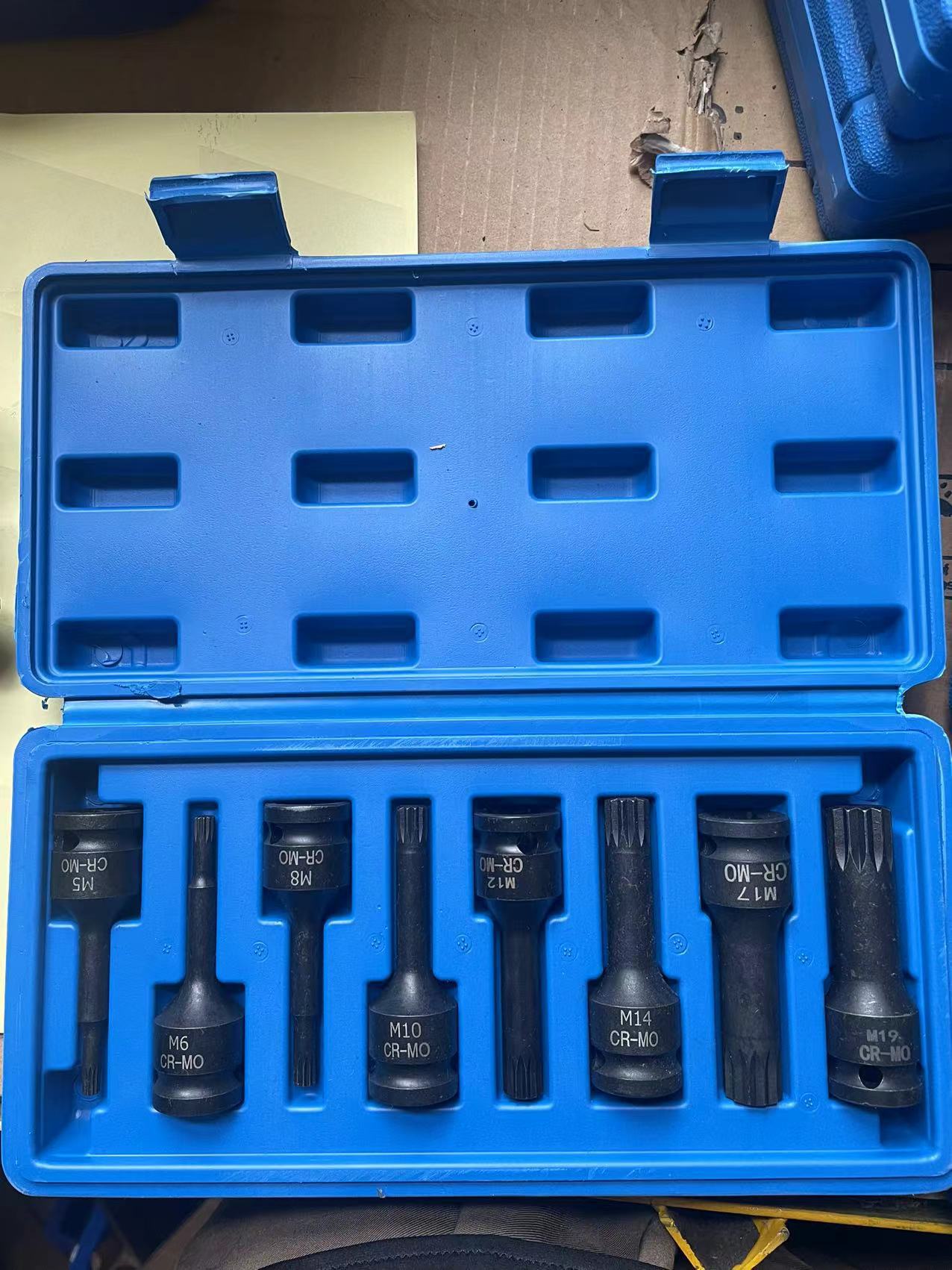 Juego de 10 Llaves de Impacto Neumáticas Integradas de 1/2, Herramienta Manual Neumática de 12.5 mm, Juego de Llaves de Impacto Hexagonales