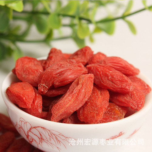 Ningxia Red Goji Berries Bulk Wholesale 500g First-Harvest Large Red Goji Berries for Drinking, Cooking Soup and Porridge