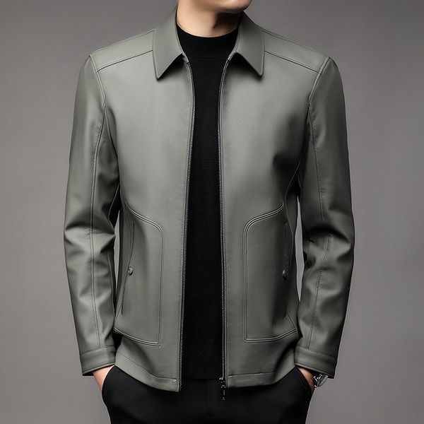 Demi-season solid color fleece jacket