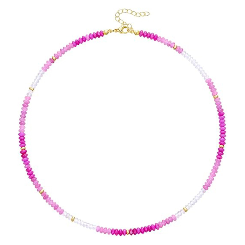 15g Weight Lobster Trigger Clasp Closure Clasp Closure Type Necklace Classification Beaded Chain Chain Type 1 Piece Quantity Daily, Street Occasion natural stone Material Geometric Pattern Women's Gender Simple Style Style Simple Style Geometric Natural Stone Beaded Chain Necklace 12