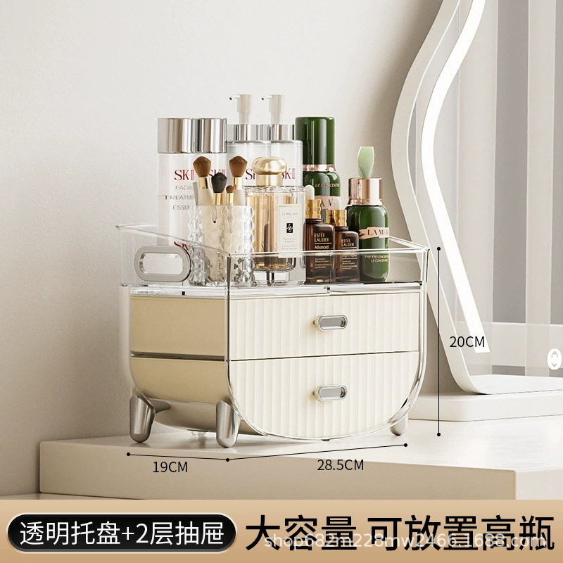Table cosmetic storage box, storage system for skin care, lipstick
