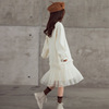 Small princess costume, demi-season cute dress for elementary school students, long sleeve, for secondary school, family style