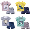 Children's summer sleeves, set, T-shirt for boys, clothing, children's clothing, Korean style