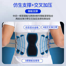 新品仿生护腰带宽可拆卸钢板支撑运动护腰透气健身腰部支撑固定