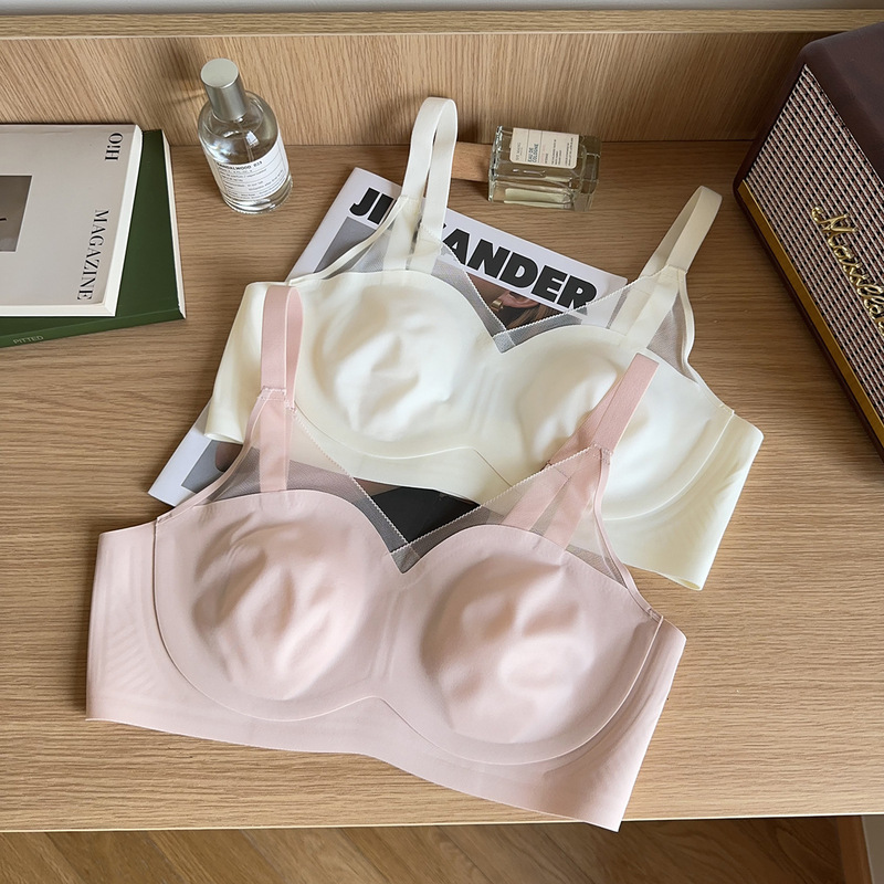 Original Thin Rabbit Ear Traceless Underwear Women's Anti-bump Big Chest Small Slim Anti-sagging Para Breast Bra Original Thin Rabbit Ear Traceless Underwear Women's Anti-bump Big Chest Small Slim Anti-sagging Para Breast Bra