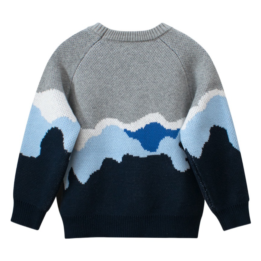 27 niños ropa de estilo coreano para niños 2024 primavera suéter de los nuevos niños suéter de punto jersey de una sola pieza de entrega