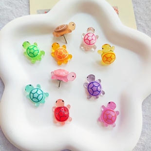 J810 Little Turtle Thumbtack I-Shaped Nail Cork Board Cute Thumbtack Press Nail Felt Wall Decorative Nail Creative Photo G3