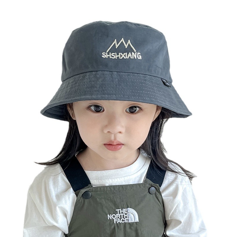 Sombreros de pescadores de montaña coreanos para niños y niñas primavera y otoño sombreros de niños sombreros de bañera japonesa sombreros de cubo