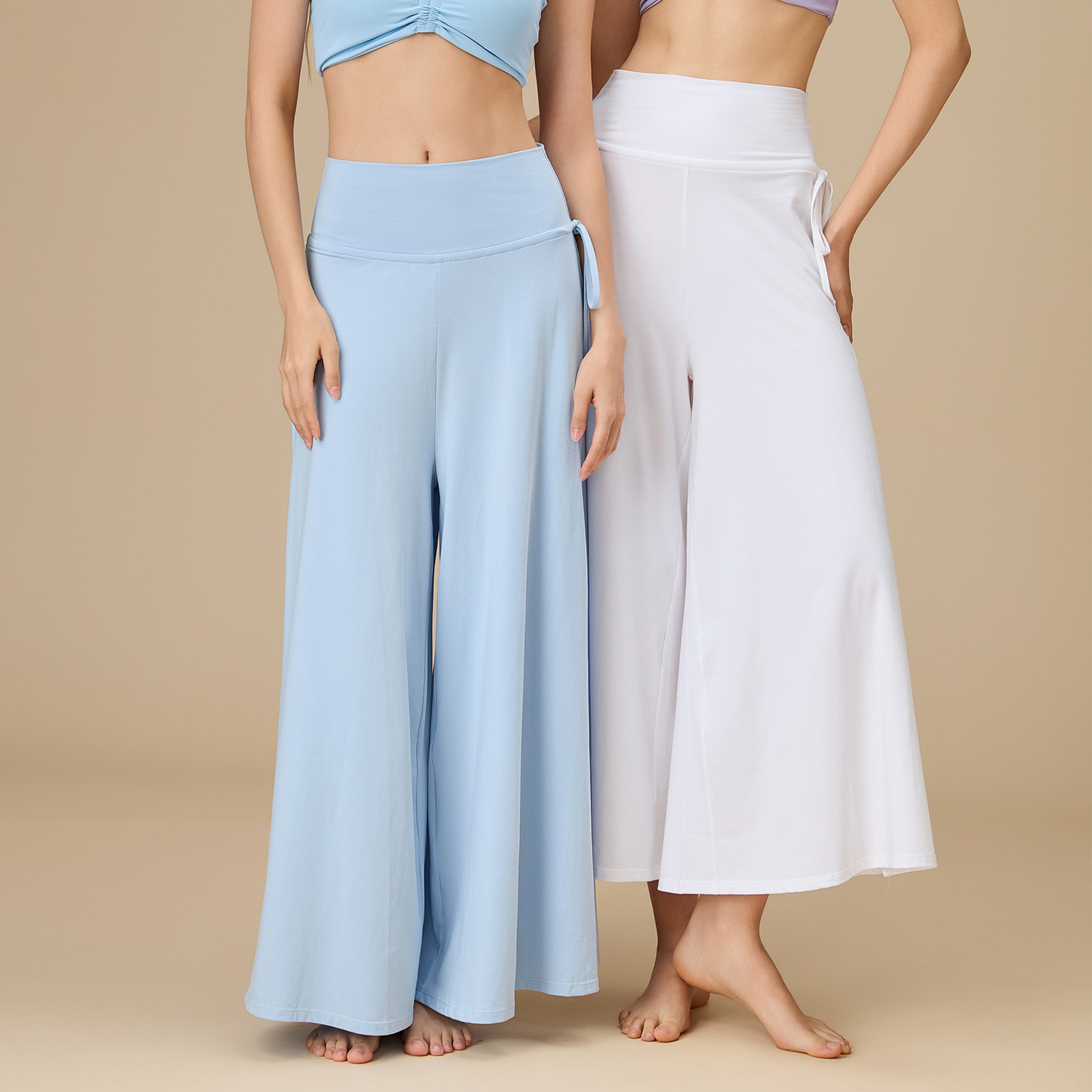 Zen Yoga Pants High-Waisted Casual Pants Long Pants Wide-Leg Pants Casual Drape Slimming Fairy Pilates Meditation Pants