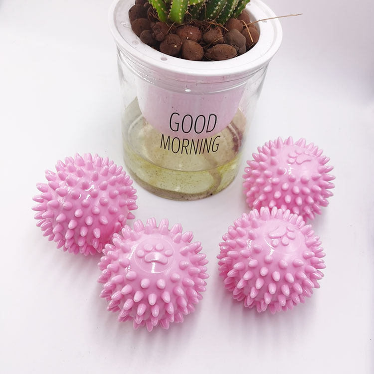 Nuevo juguete para perros TPR mascota molar juguete interactivo Limpieza de dientes saludables huellas resistentes a mordeduras Bola de espina en stock al por mayor