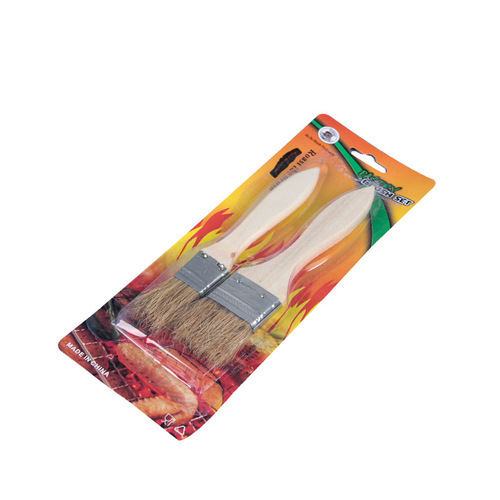 Manufacturer wholesale 2-pack barbecue brush portable bristle baking barbecue seasoning brush outdoor supplies paint brush