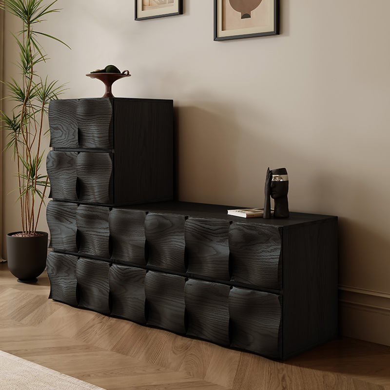 Gabinete combinado de módulo de estilo antiguo sala de estar armario de almacenamiento multifuncional sofá armario lateral estilo retrógrado francés mesa de cabezal de cama armario de televisión