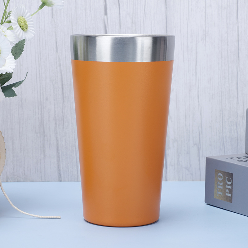 Suministro directo de fábrica al aire libre portátil taza de coche taza de cerveza 304 de acero inoxidable taza de vacío taza de café de doble capa de vacío