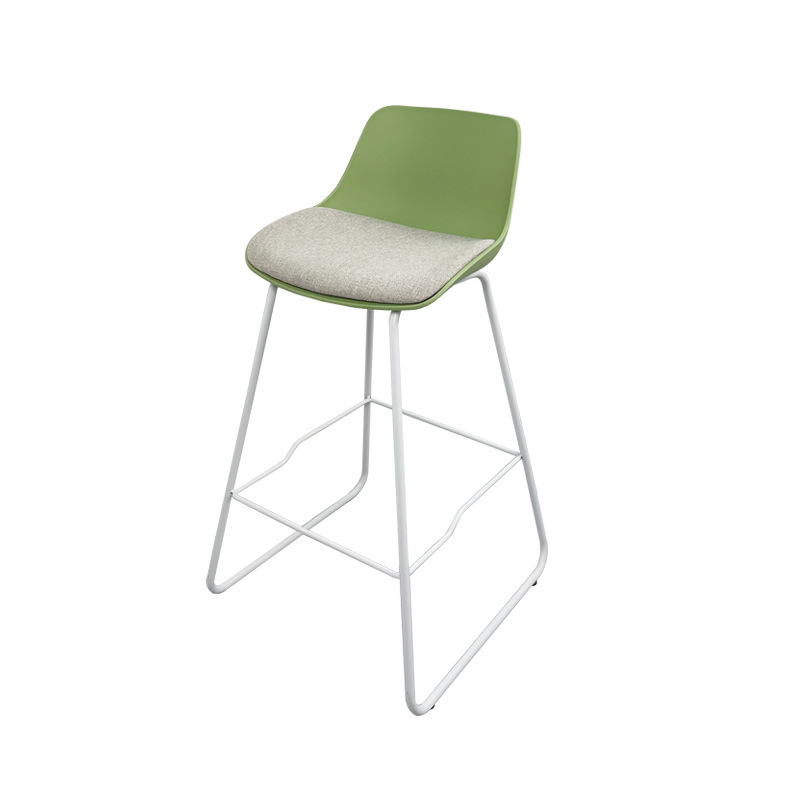 Fuente de fábrica moderna silla de bar de respaldo minimalista silla alta de hierro forjado bar recepción silla doméstica al por mayor