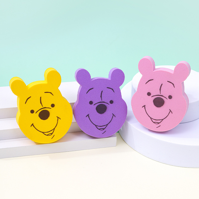 Puff plano de oso personalizado de fábrica, esponja de maquillaje sin látex de gran tamaño, cojín de aire, agua, más grande, venta al por mayor transfronteriza