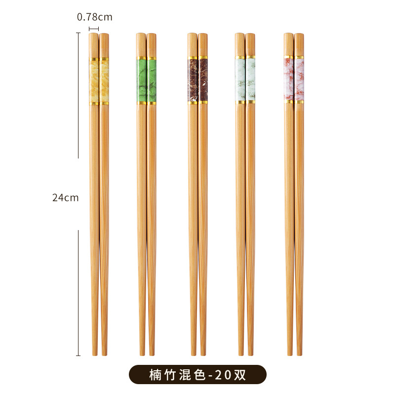 1 인용 5 색 젓가락 [합계 20 쌍] 1 젓가락