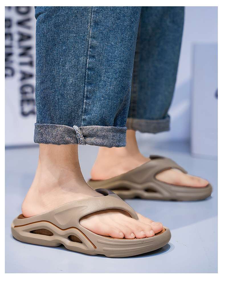 Comfortable Summer Beach Sandals For Men Non-slip Flip-flops_voghion.com