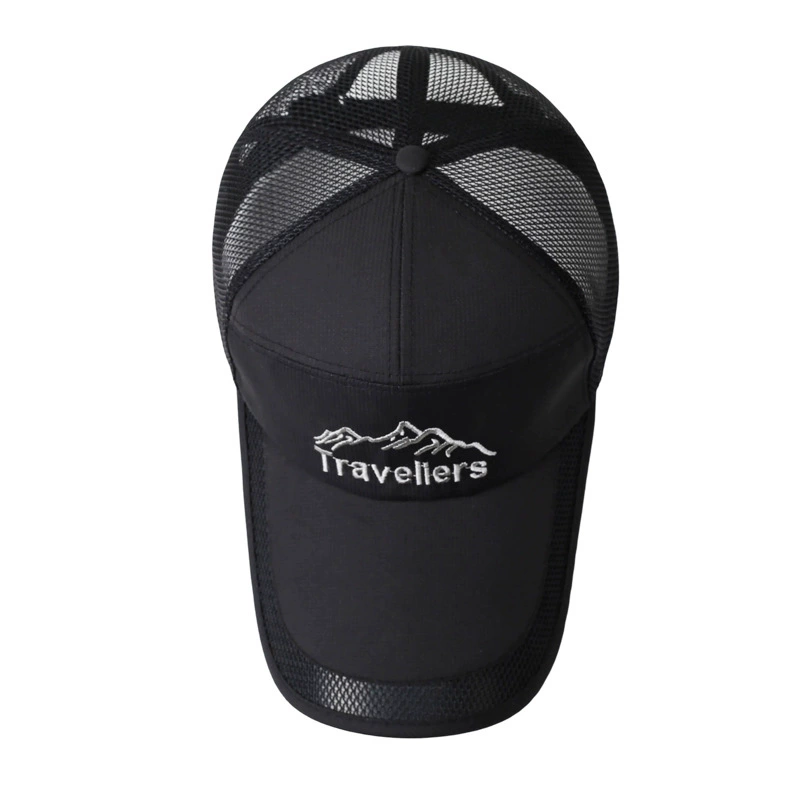 Мужская длинная дорожная сетка снаружи для восхождения, дышащая бейсболка, солнцезащитная шляпа, простой и элегантный дизайн