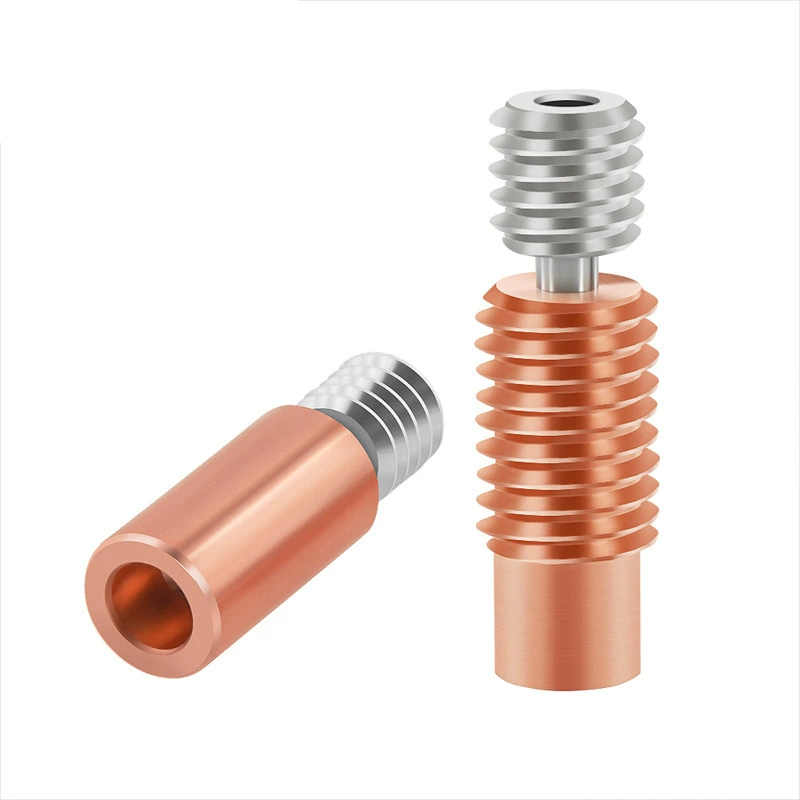 V6 удаленный Красный медный шланг Аксессуары для 3D-принтера с холодной водой 1,75 мм титановый сплав + красный медный материал, высокая термостойкость