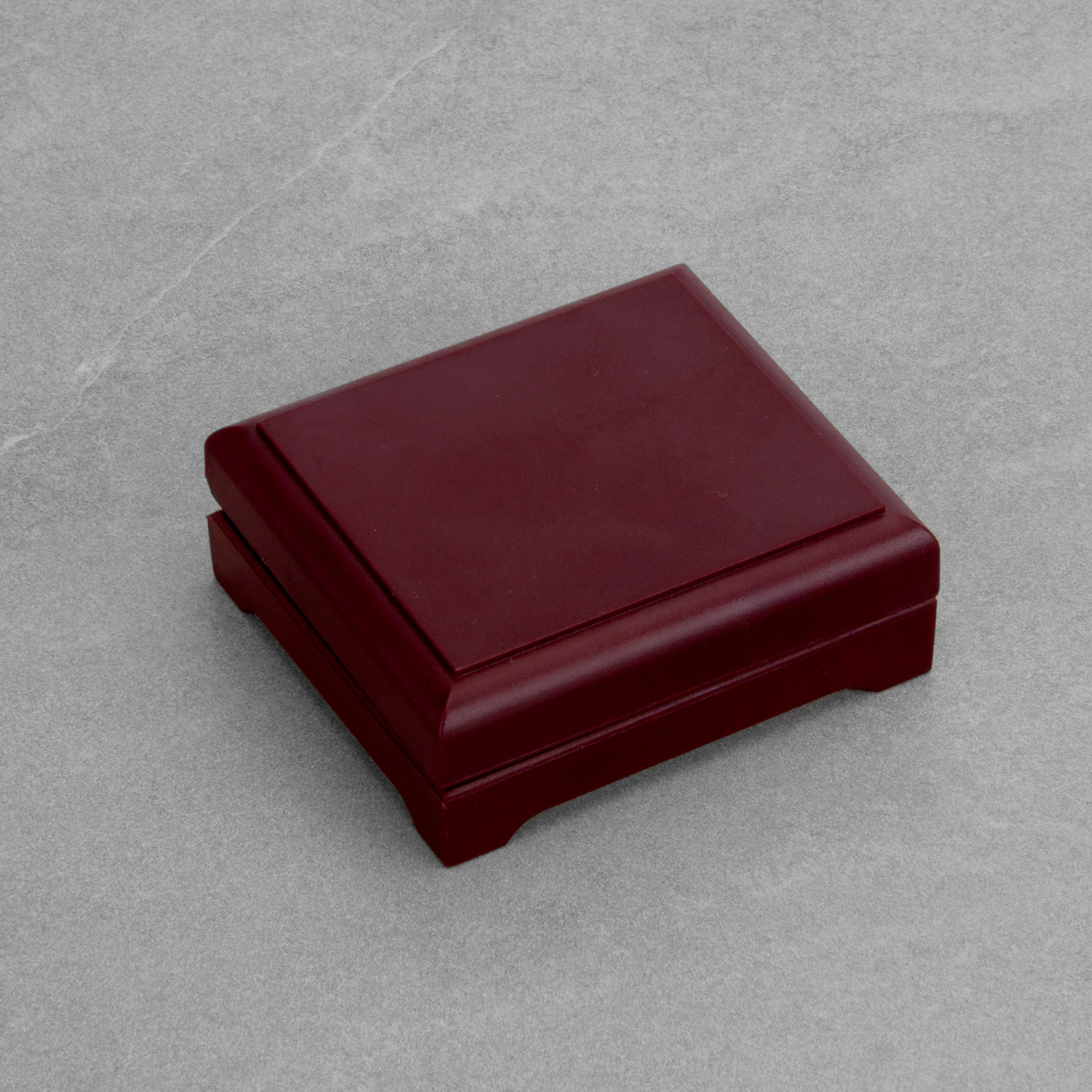 戴丽高档袖扣领夹套装盒饰品包装盒红棕色塑料盒领带夹盒子CTB103