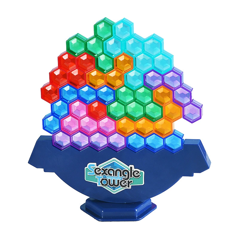Tower, Jenga, tetris, constructor, toy, fighting board game for double, teaches balance