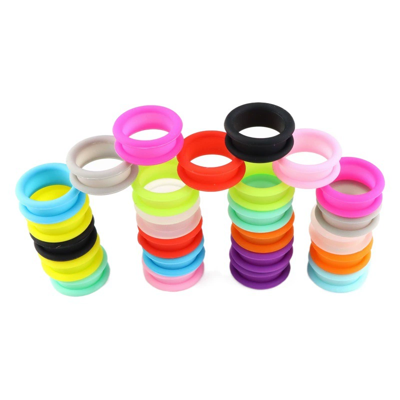 Профессиональные силиконовые ножницы для волос ножницы для домашних животных Профессиональные цветные силиконовые кольца на палец 14 видов цветов дополнительная высокая эластичность