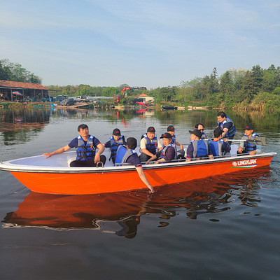 Ling Xuan FRP Assault boat 600 Assault boats flood prevention rescue Assault boat Speedboat FRP Fireboat wholesale