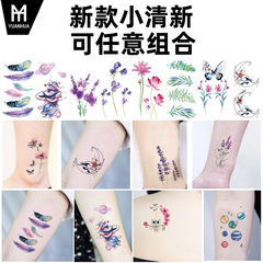 Small fresh tattoo stickers waterproof manufacturer Harajuku Korean tattoo stickers Amazon supply factory