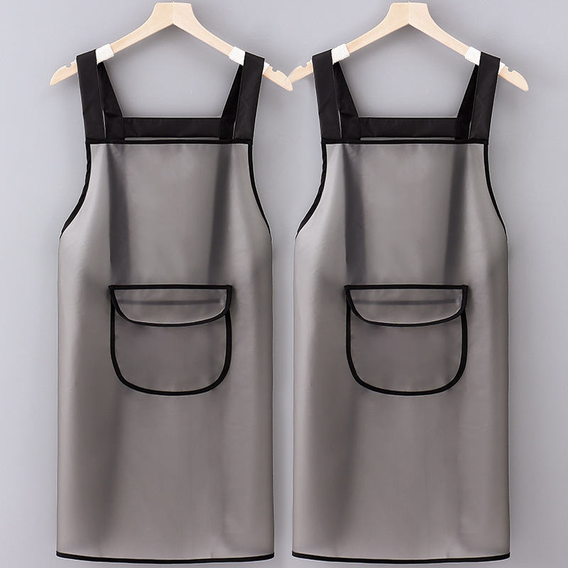 TPU 방수 앞치마 수생 남성 및 여성 작업복 주방 가정용 내유성 방오 조끼 앞치마